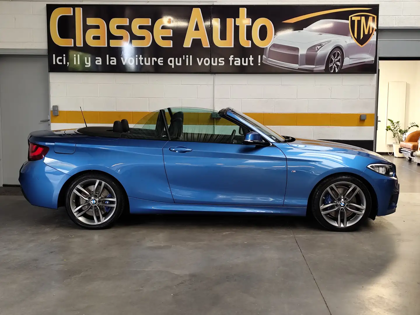 BMW 220 Cabriolet 220d 190 ch BVA8 M Sport Garantie 12mois Bleu - 2