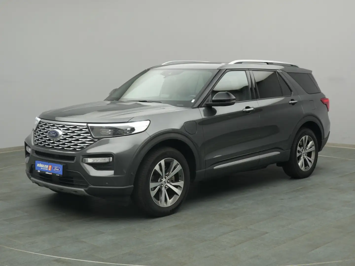 Ford Explorer Platinum PHEV 363PS Aut. 4x4/ACC/Pano Grau - 2