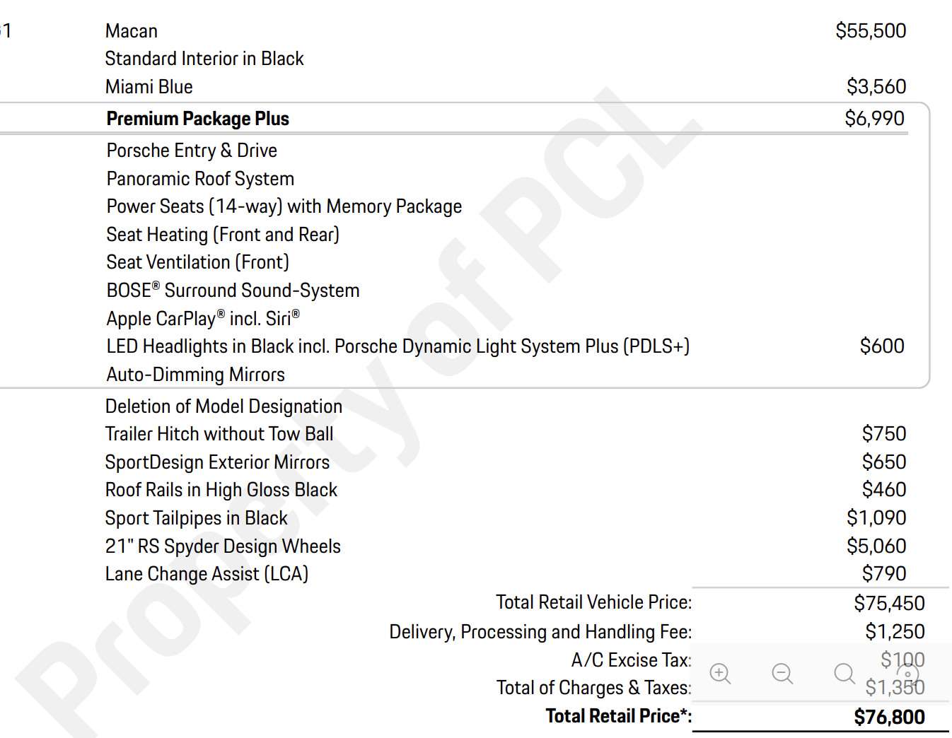 2019 Porsche Macan PREMIUM PLUS PKG | BOSE | PANO | 21 IN RS WHEELS thumb 9