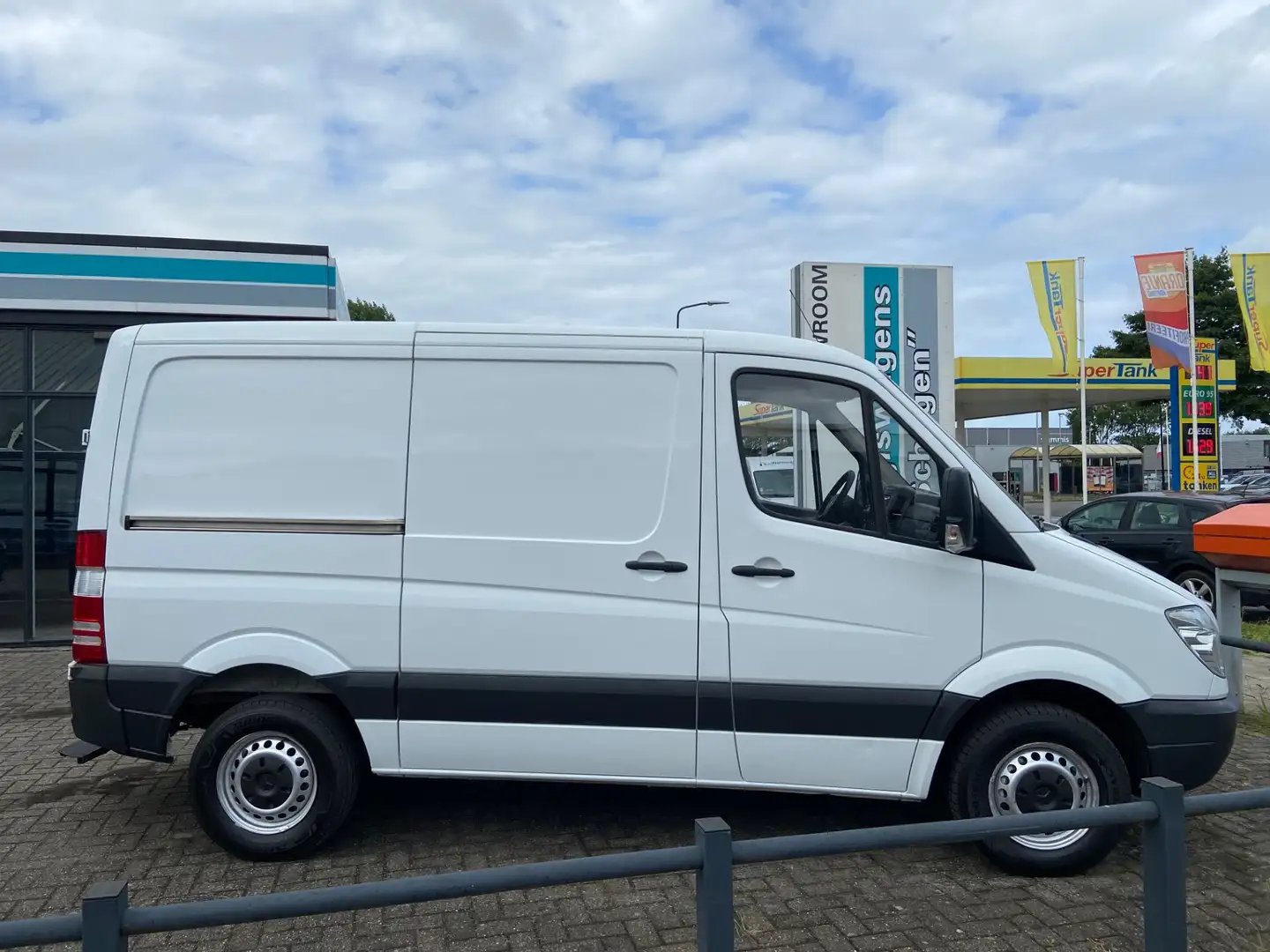 Mercedes-Benz Sprinter 213 CDI E5 L1H1 Airco | NAP | Trekhaak | 3 stoelen Blanco - 2
