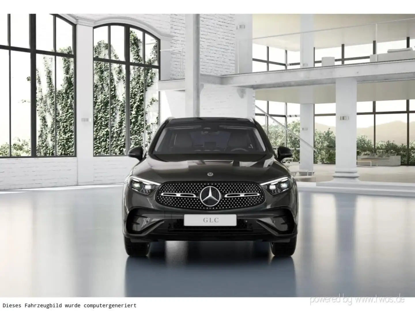 Mercedes-Benz GLC 300 de 4M AMG Pano Night SpurW LM S-Sitz Gris - 2