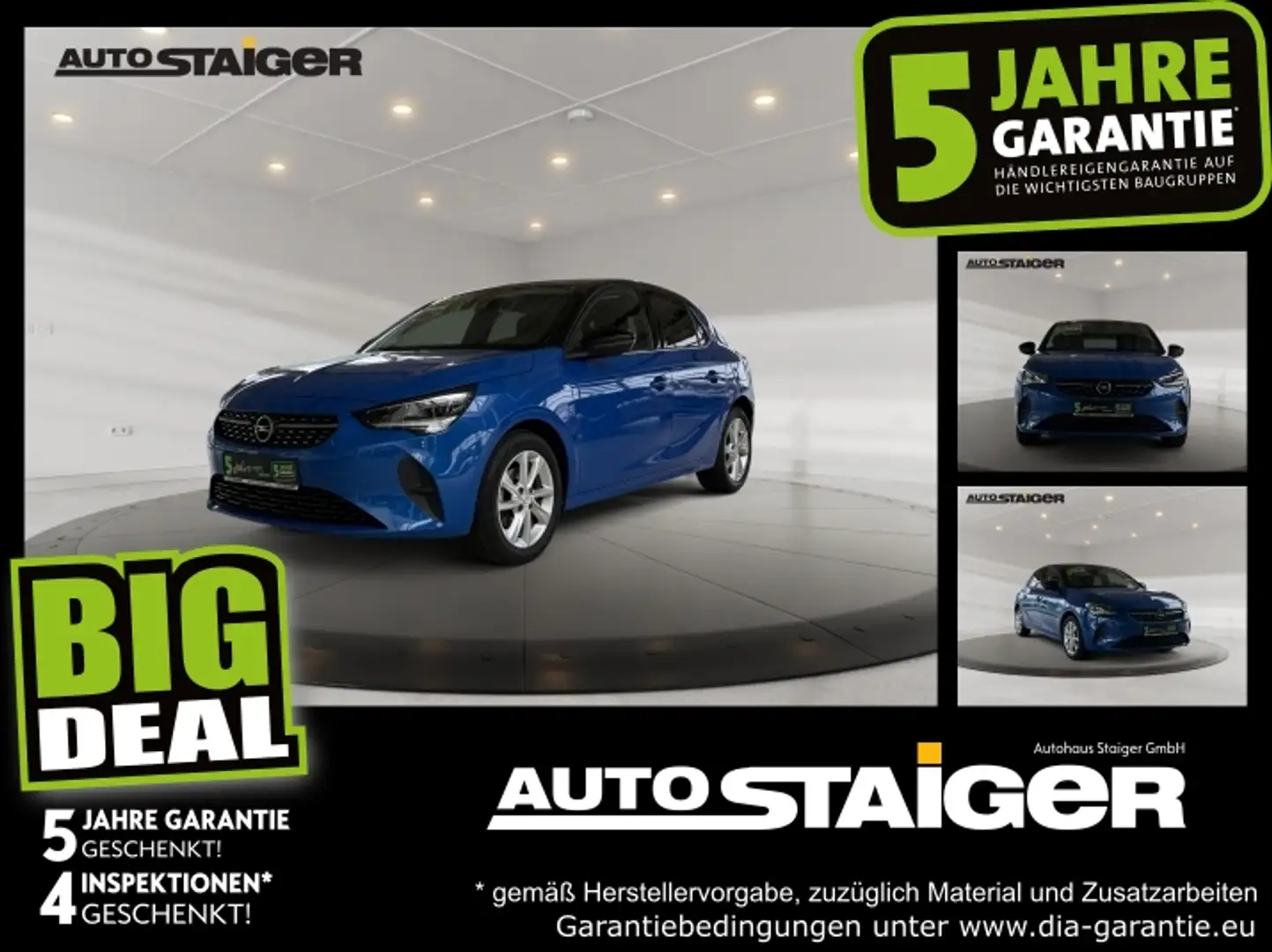 Opel Corsa F 1.2 Turbo Elegance LED+SHZ+Fernlichtass. Blau - 1