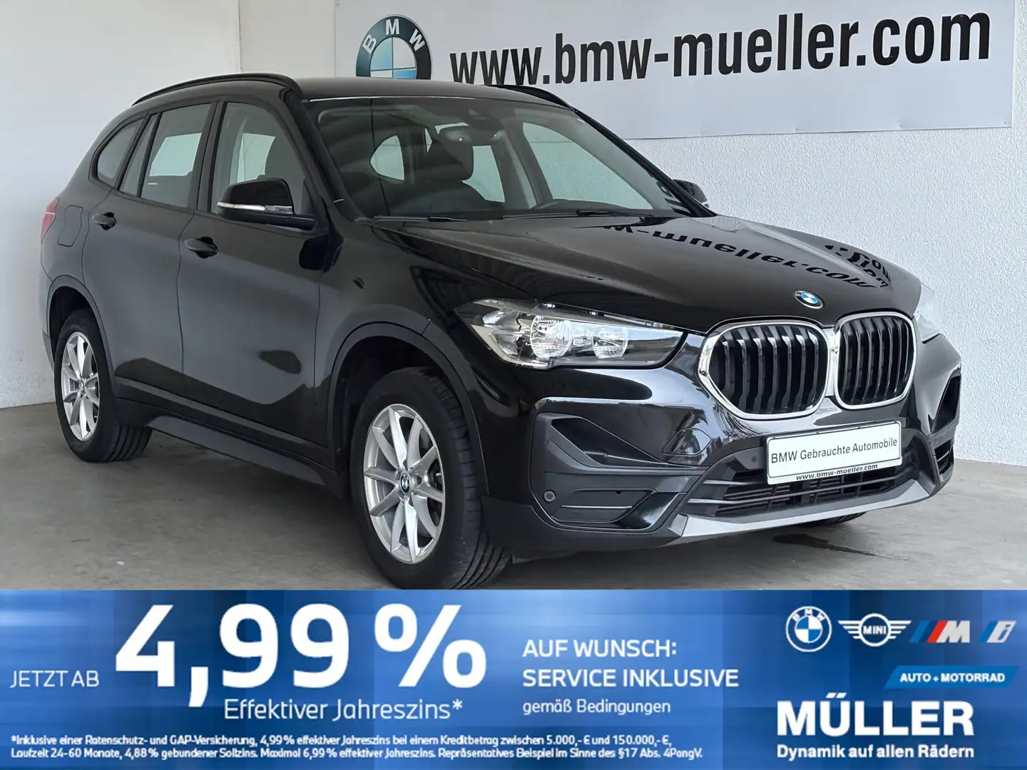 BMW X1 xDrive20i Advantage NAVI/ParkAssi/TEMPO/PDC Negro - 1