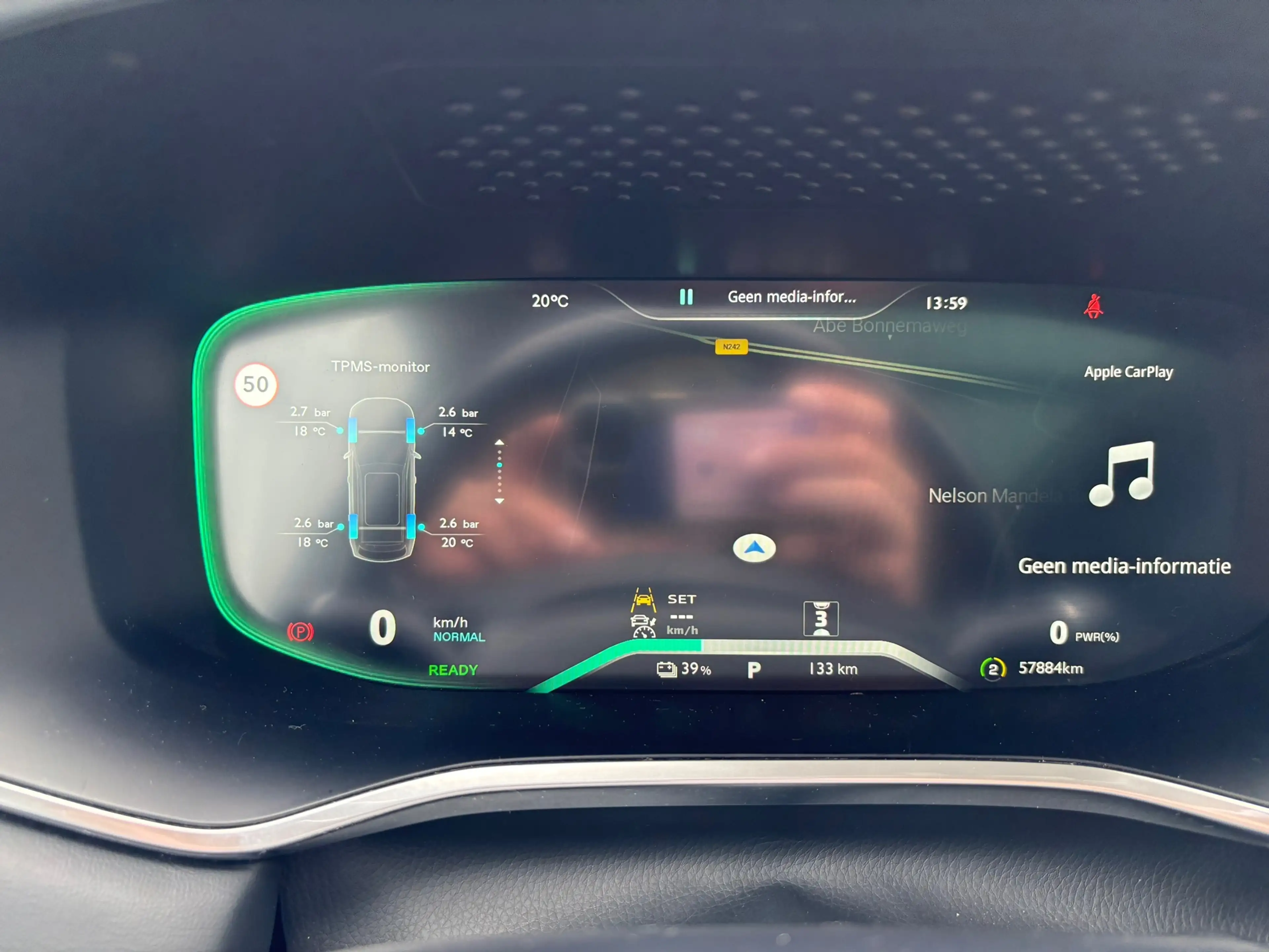 MG Marvel R Luxury 70 kWh - Pearl White/Zwart Leder - Carplay/ — photo 15