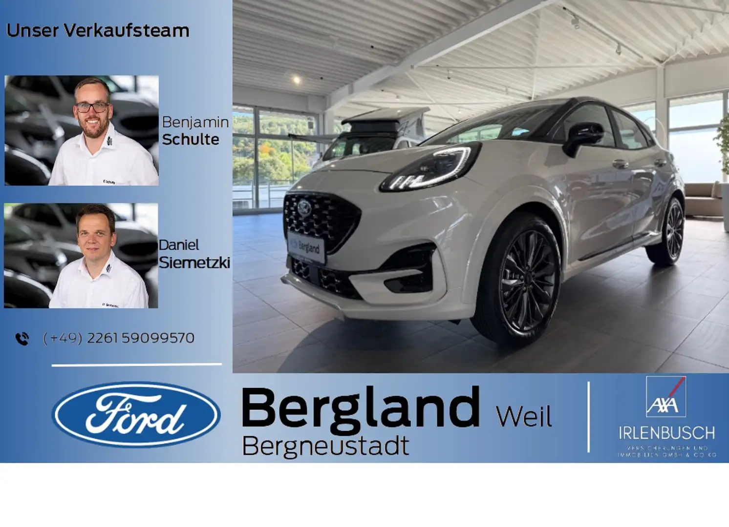 Ford Puma SOUND EDITION 155PS Automatik Weiß - 1