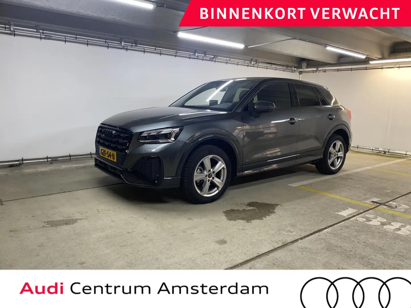 Audi Q2 35 TFSI S Edition 150 pk S-tronic | Verlengde gara Grijs - 1
