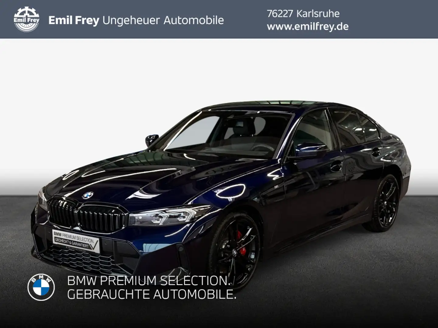 BMW 330 i Aut., M-Sport, AHK, Glasd., LED Blau - 1