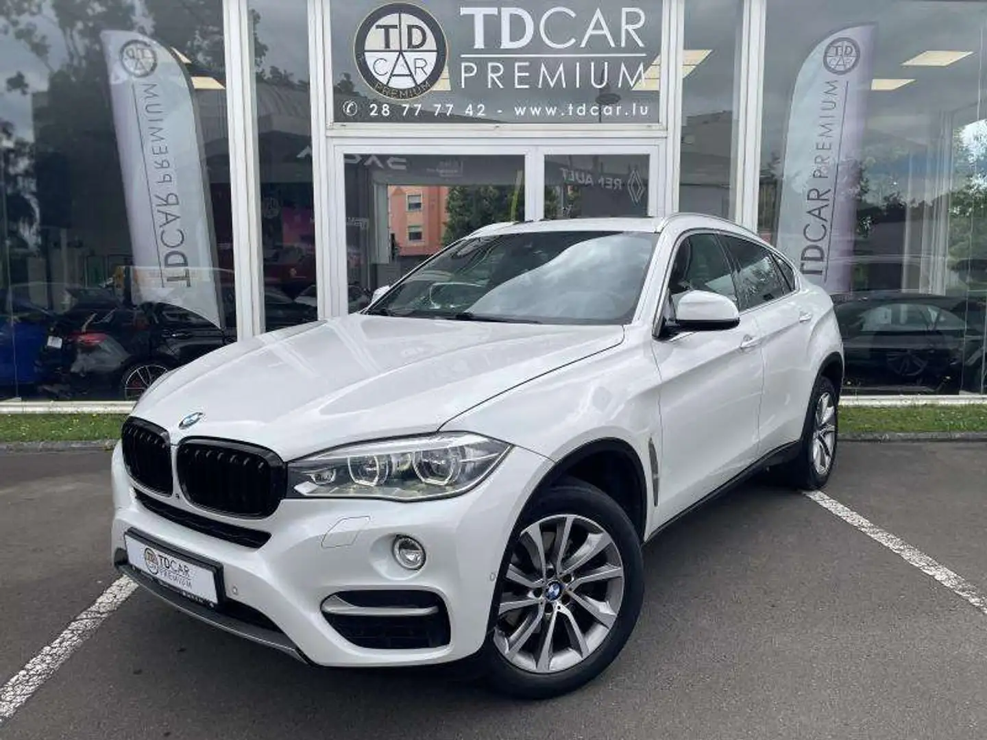 BMW X6 40D xDrive 313 PACK M Toit Ouv Blanc - 1