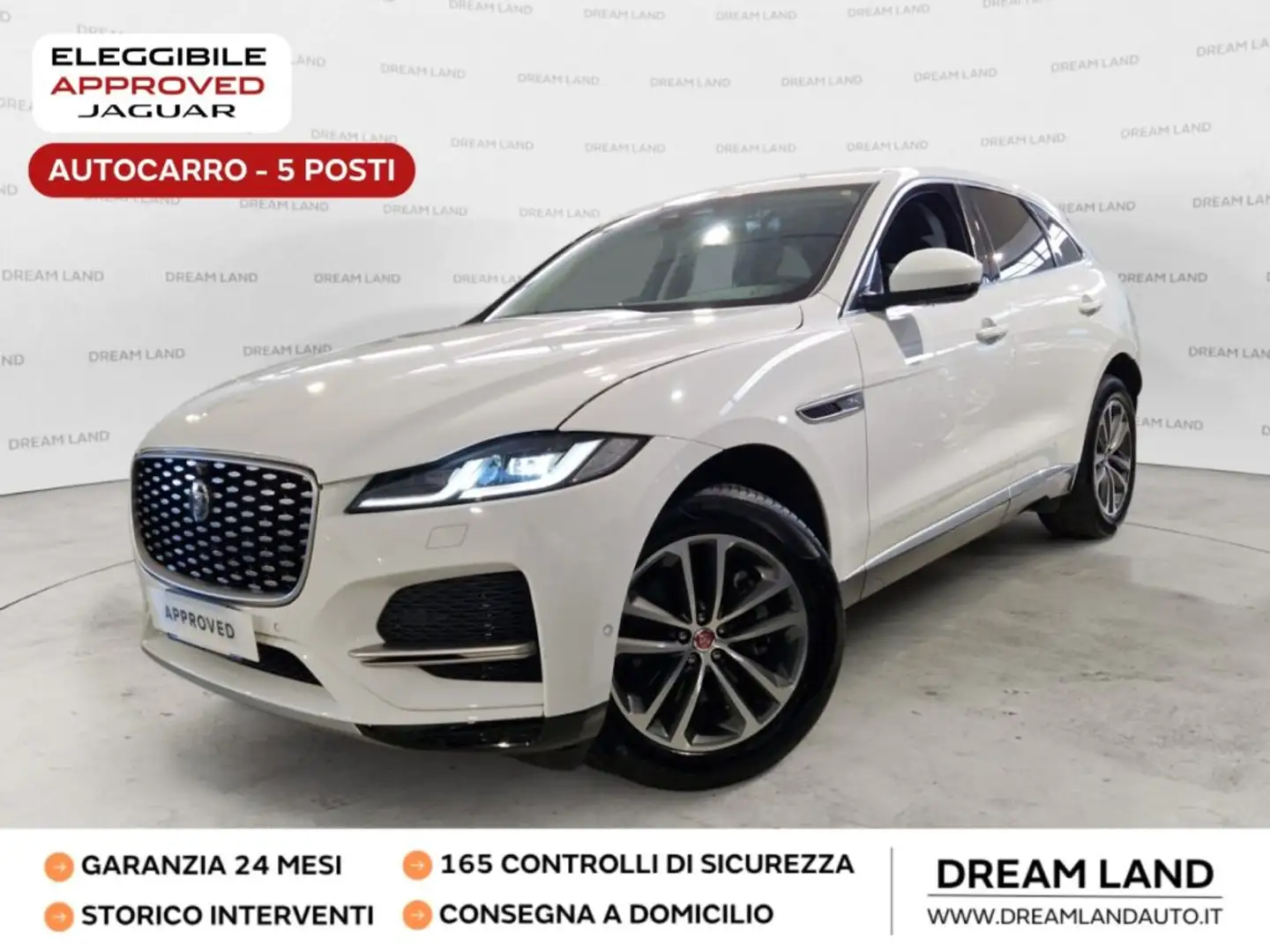 Jaguar F-Pace 2.0 D 163 CV AUTOCARRO+IVA AWD aut. S Bianco - 1