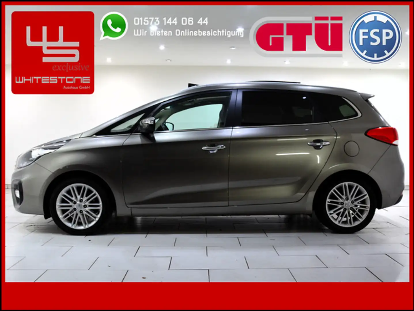 Kia Carens 2.0 GDI Aut ** 68 Tkm ** 1.Hand ** 7 Sitz Сірий - 1