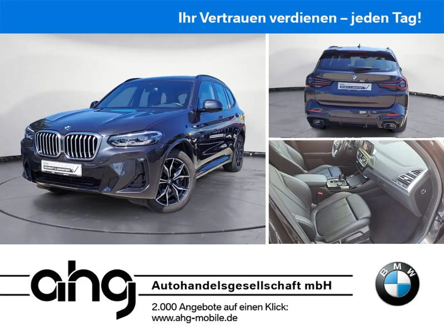 BMW X3 xDrive30d M Sport Navi RFK Komfortzugang Gris - 1
