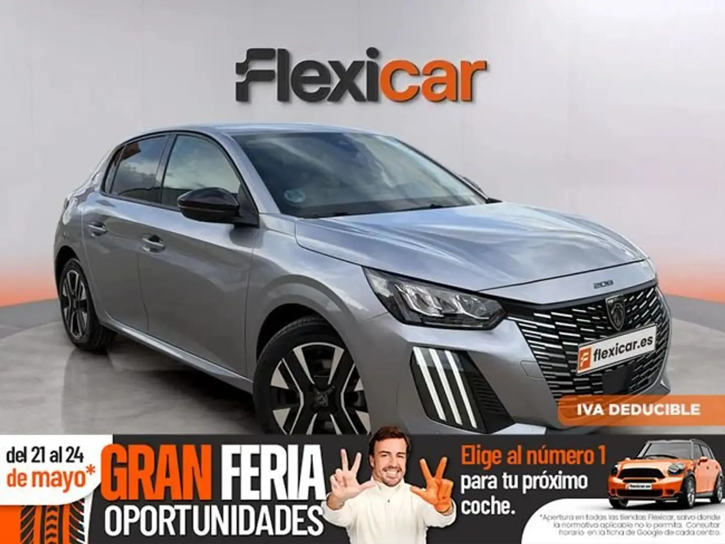 Peugeot 208 Allure Gasolina 100 S&S 6 Vel. MAN Gris - 1