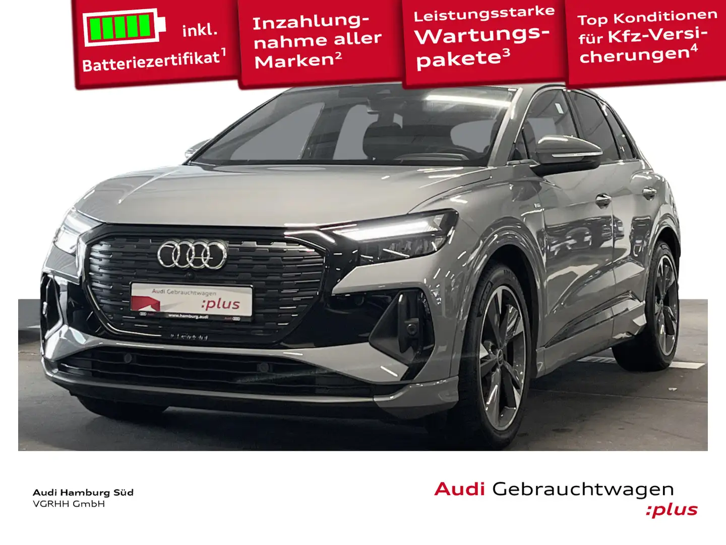 Audi Q4 e-tron Q4 40 e-tron S LINE/PANO/ACC/OPTIKPAKET/LM20 Gris - 1