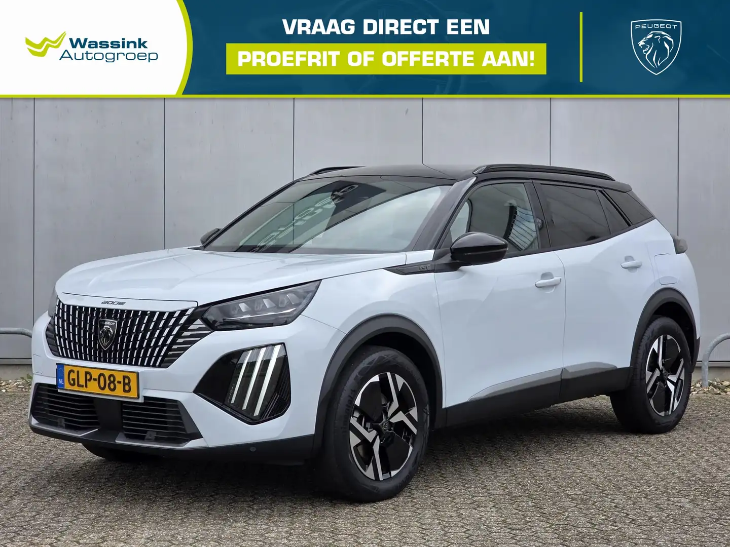 Peugeot 2008 145pk GT Hybrid Automaat | Navigatie | Parkeercame Weiß - 1