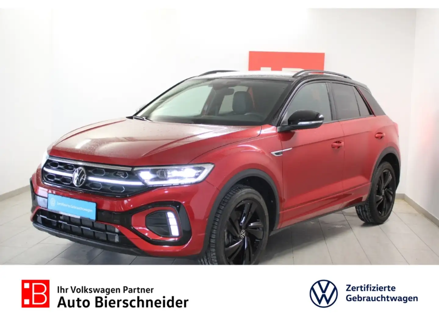 Volkswagen T-Roc 2.0 TSI DSG 4Mo. 2x R-Line Black Style FL AHK STAN Rot - 1