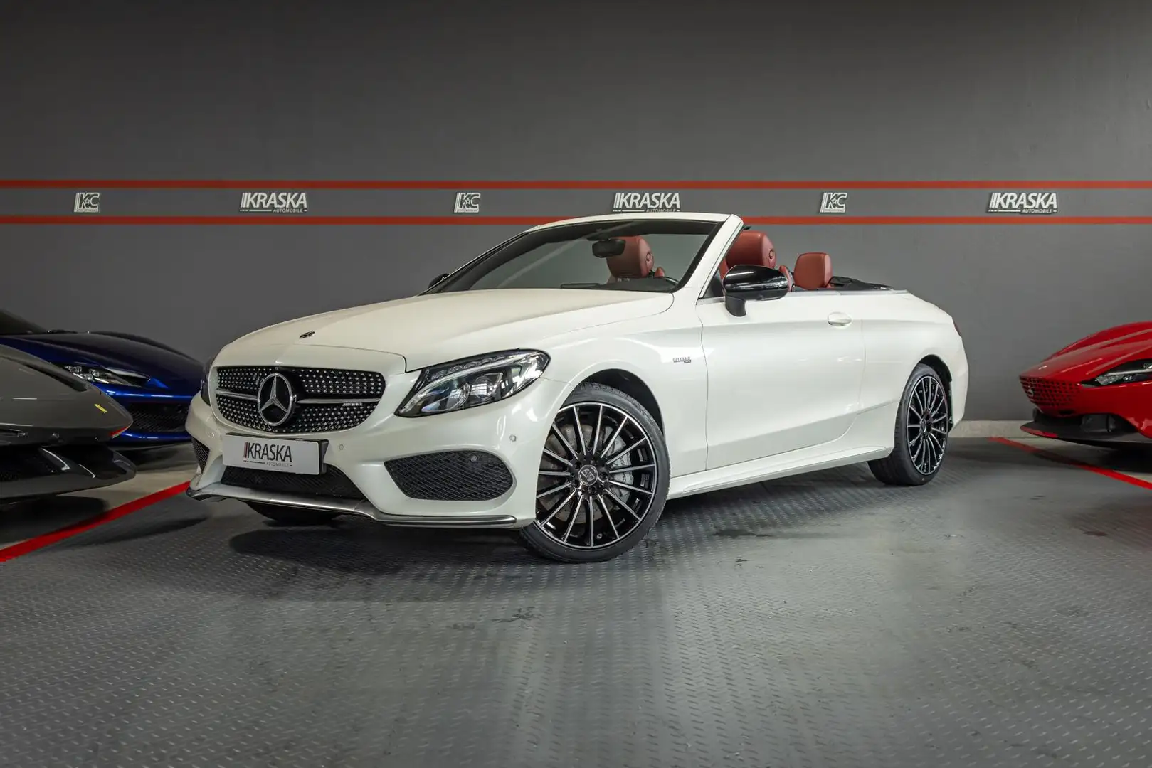 Mercedes-Benz C 43 AMG Cabrio 4M AIRSCARF BURMESTER SPORT-AGA Blanco - 1