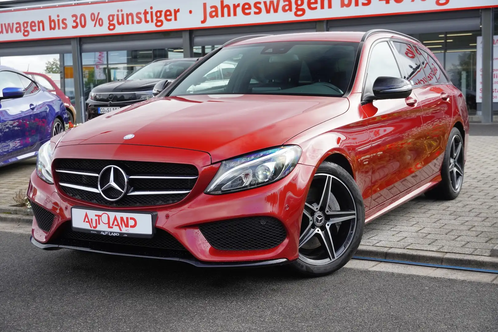 Mercedes-Benz C 160 C250 T-Modell CGI AMG Line LED Navi Tempomat USB Rosso - 2