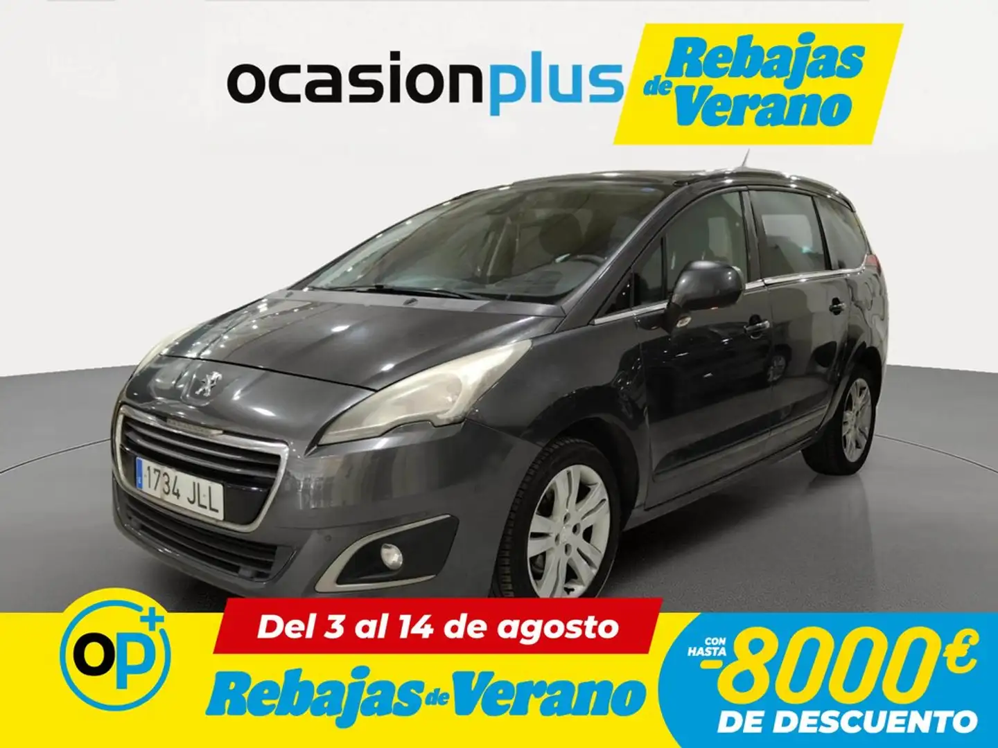 Peugeot 5008 1.6 BlueHDI Allure 7 pl. 120 Gris - 1