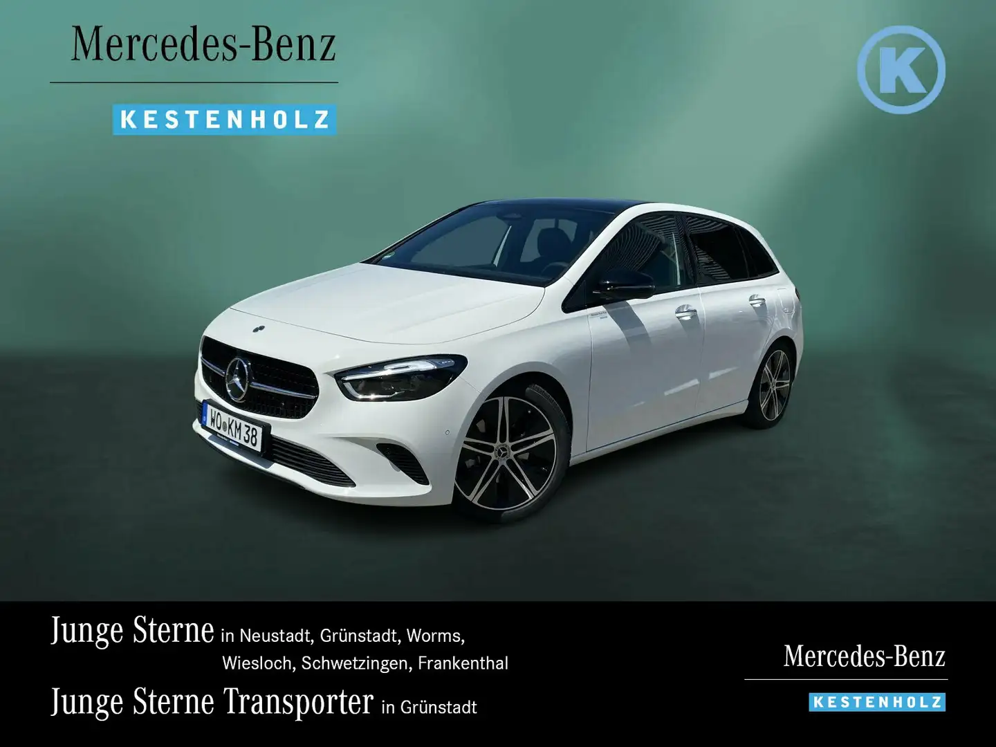 Mercedes-Benz B 180 B 180 NIGHT+AHK+DISTRO+PANO+KAM+EASYP+KEYL+MLED Weiß - 1