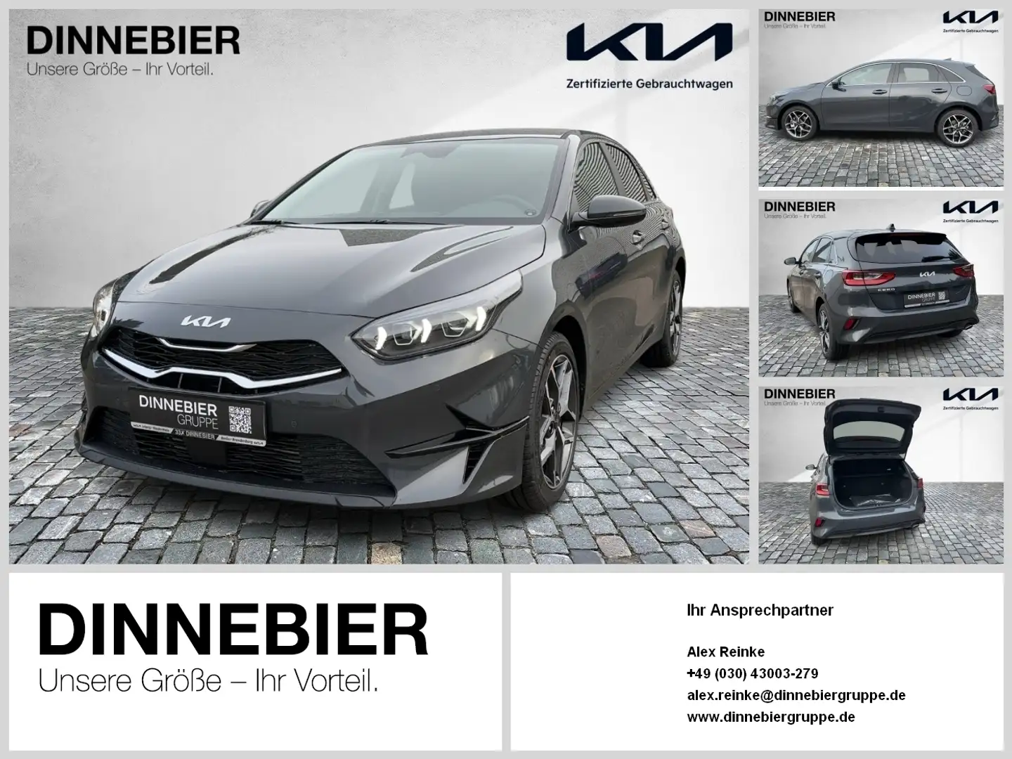 Kia Ceed / cee'd CEED Ultimate Edition 1.5T LED+Kamera+Navi Grau - 1
