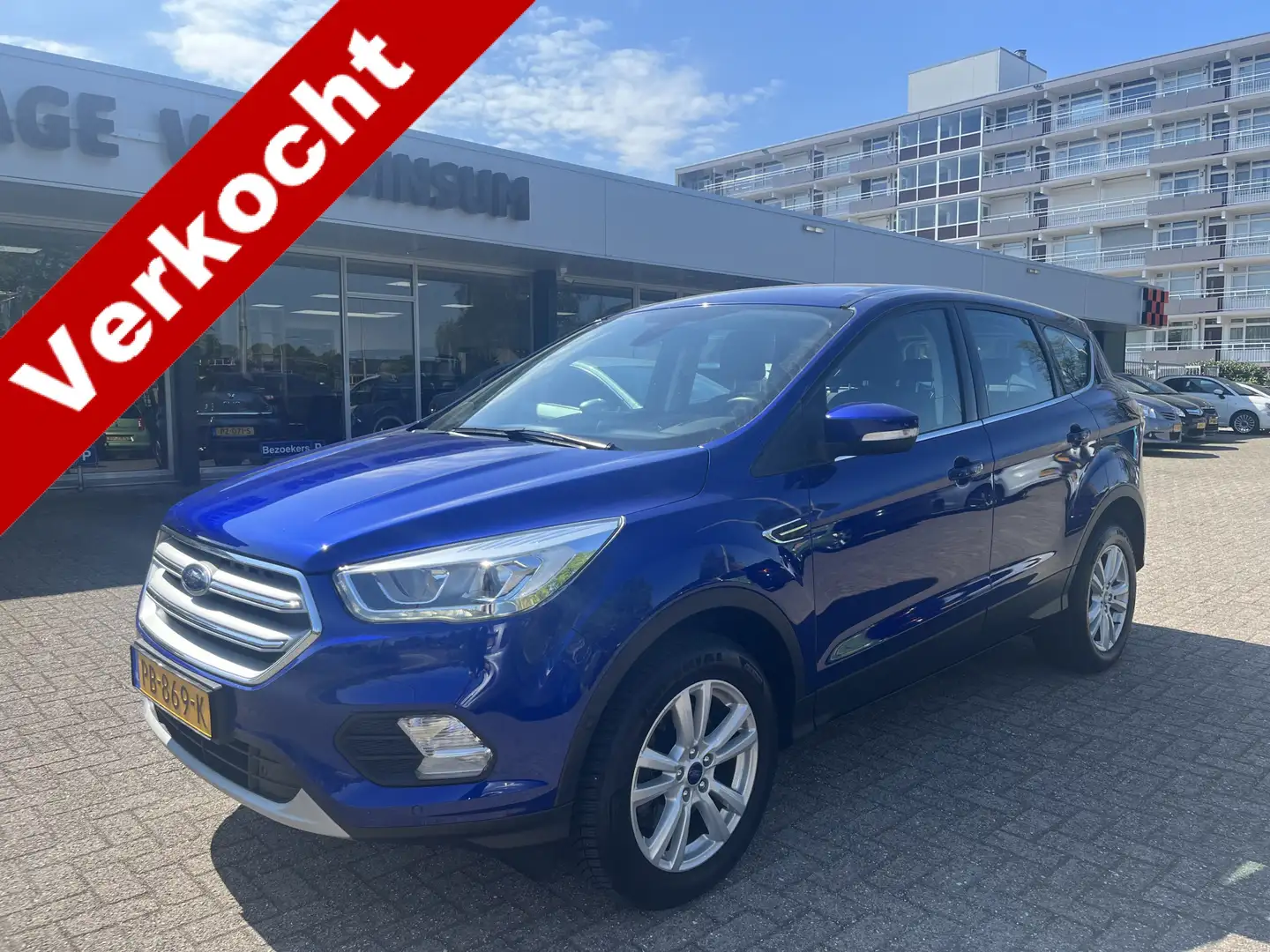 Ford Kuga 1.5 TDCi Titanium Navi Cruise Lmv parkeerass. Trek Bleu - 1