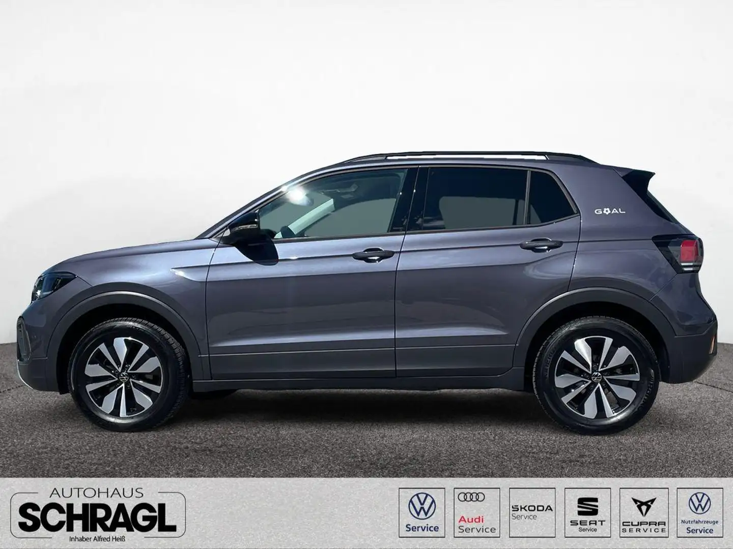 Volkswagen T-Cross 1.0 TSI DSG GOAL+NAVI+AHK+KAMERA+ACC+LED Grijs - 2