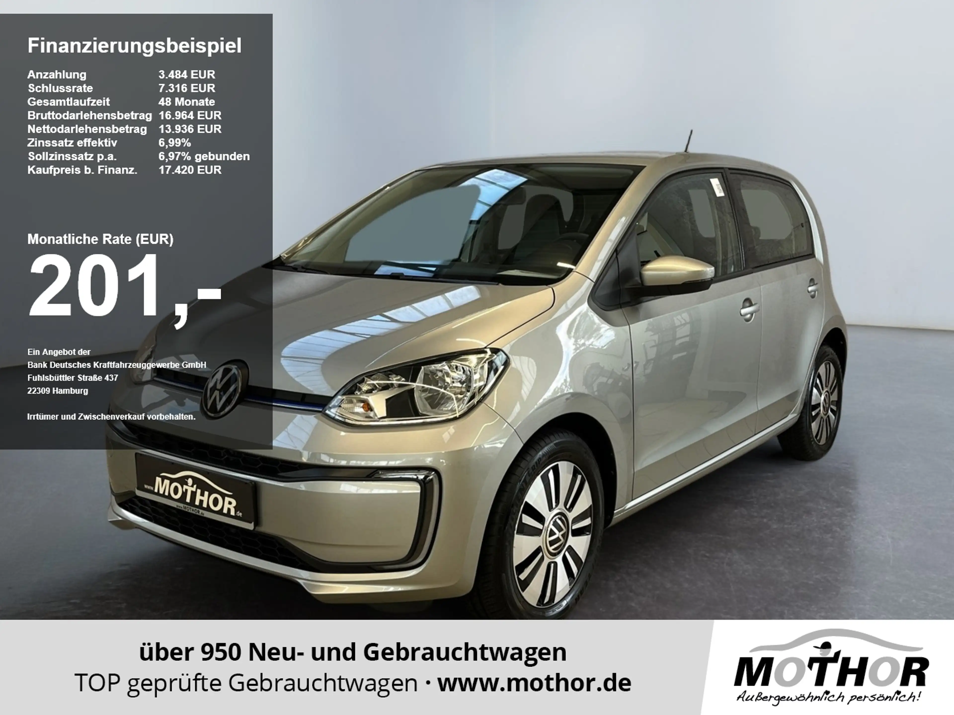 Volkswagen e-up! move up! 36kWh KlimaA Sitzheizung Bluetooth