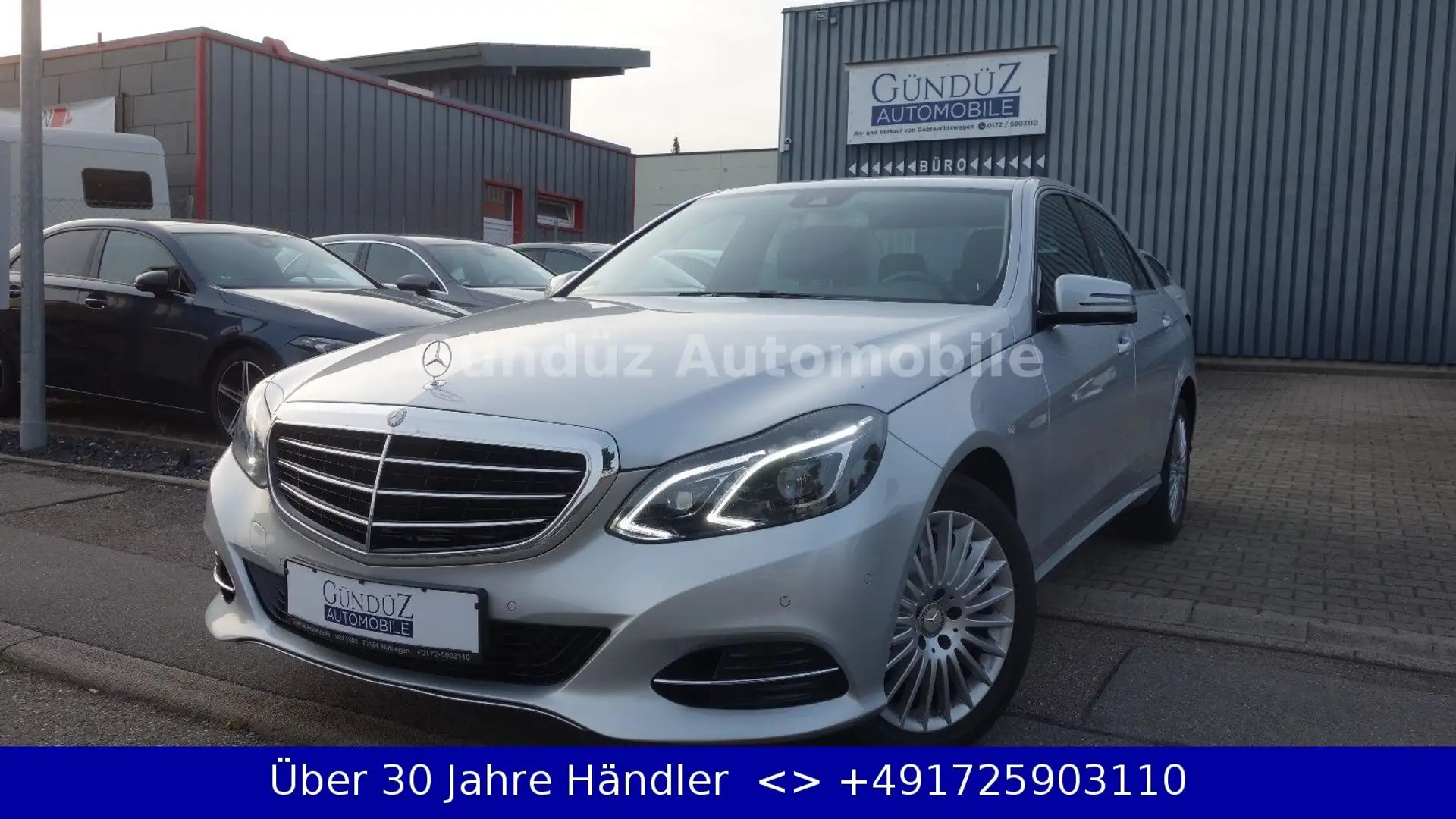 Mercedes-Benz E 200 d BlueTec 7G-TRONIC*ELEGANCE* AHK*NAVI*LED Silber - 1