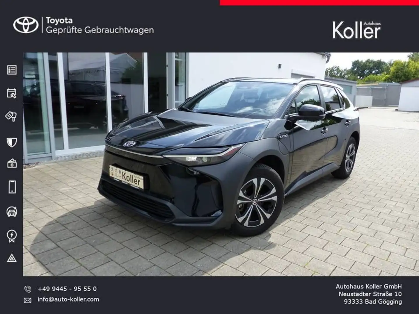 Toyota bZ4X Comfortpaket FWD Navi Kamera SHZ el.Heckkl. Noir - 1