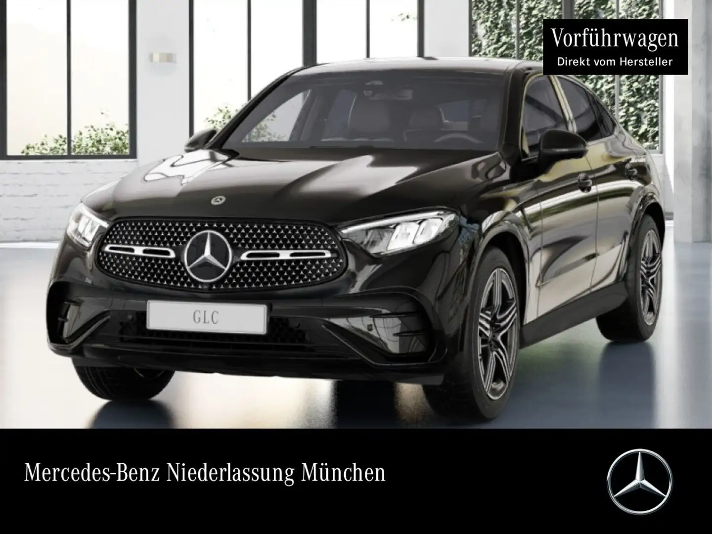 Mercedes-Benz GLC 200 4M AMG+NIGHT+360+AHK+LED+TOTW+KEYLESS+9G Schwarz - 1