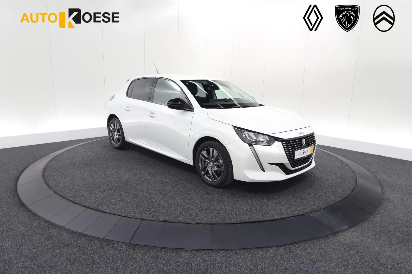 Peugeot 208 PureTech 100 EAT8 Allure Pack | Camera | Apple Car Blanc - 1