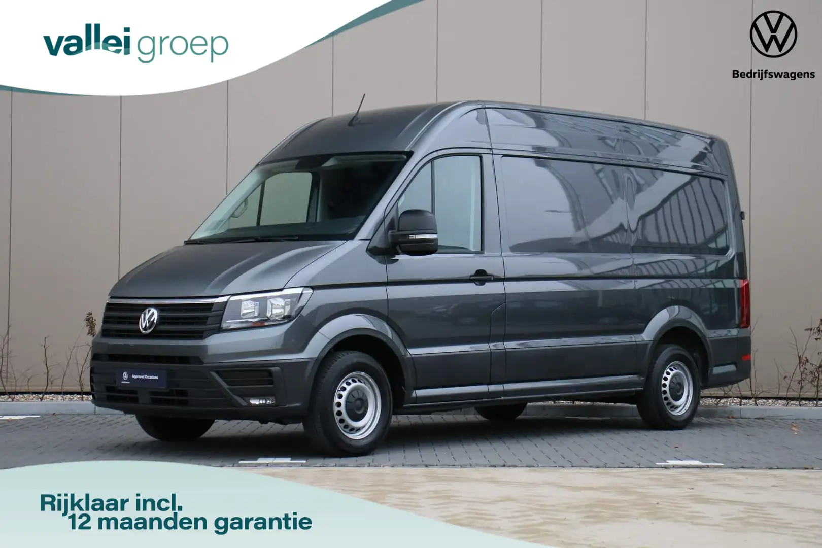Volkswagen Crafter 30 2.0 TDI 140PK L3H3 Comfortline | 3-zits | Parke Grijs - 1