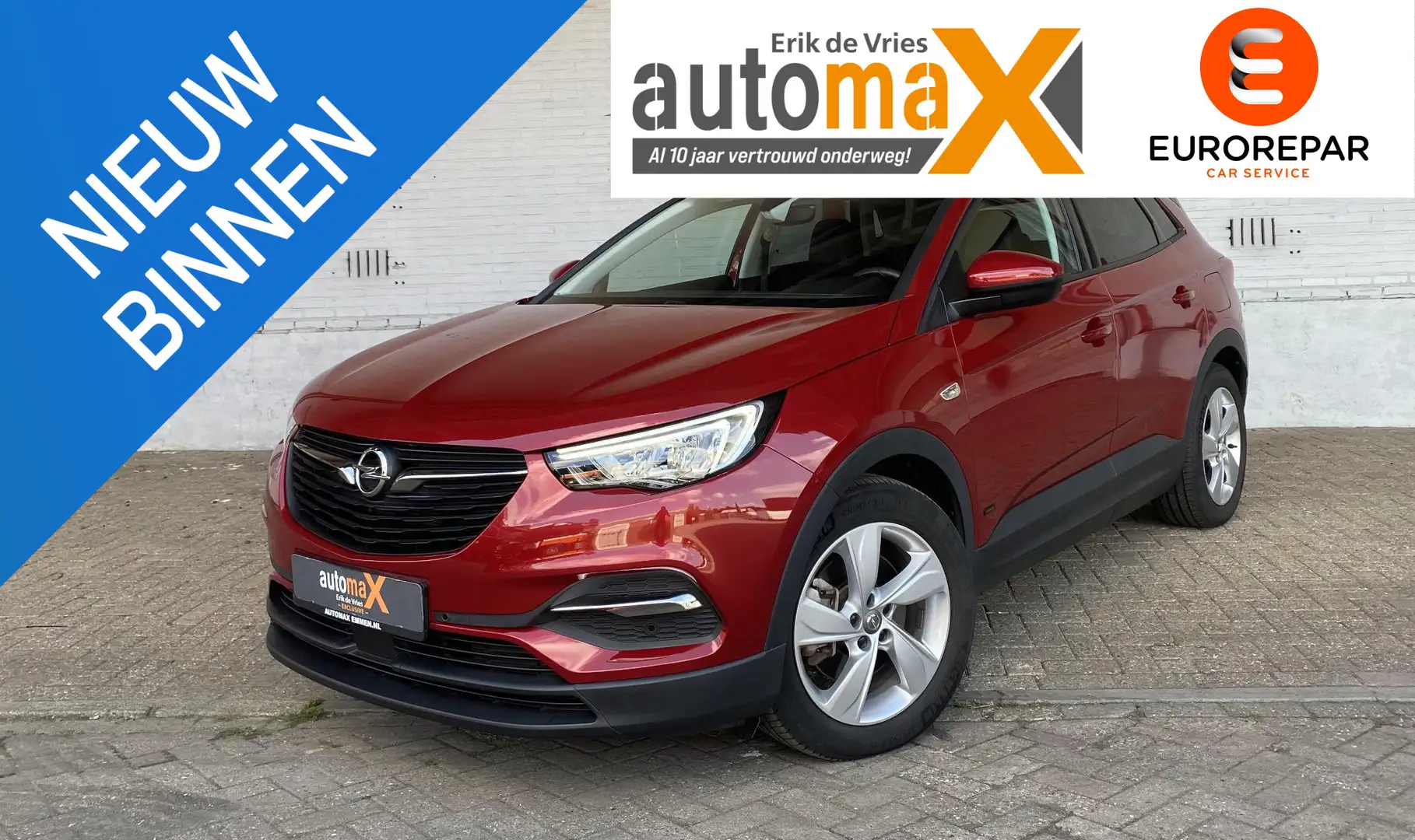 Opel Grandland X 1.6 Turbo Hybrid Business Elegance Rouge - 1