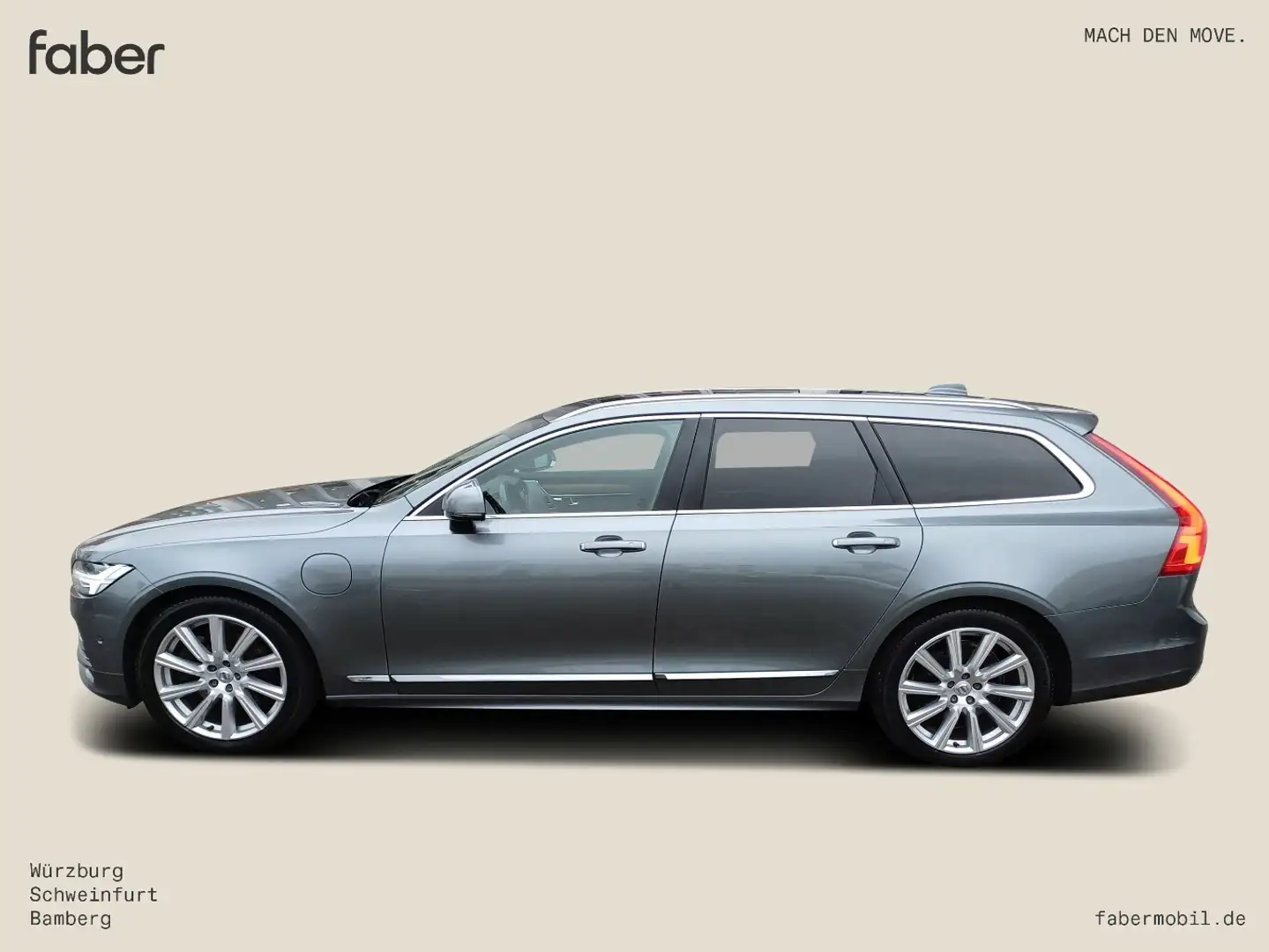 Volvo V90 T8 Inscription Plug-In Hybrid AWD Grau - 1