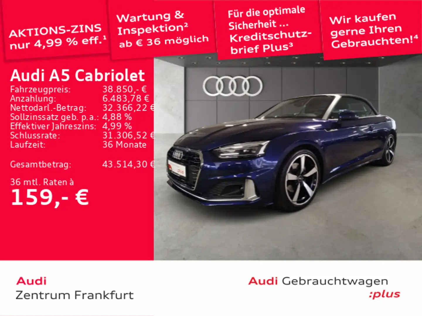 Audi A5 35 TFSI S tronic advanced LED AHK T Blau - 1