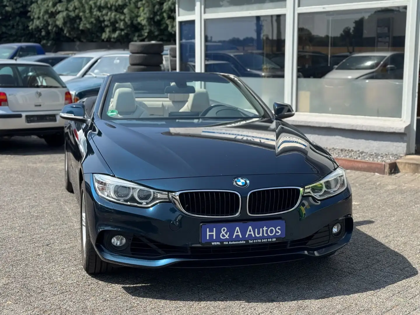 BMW 435 Baureihe 4 Cabrio 435 d xDrive Bleu - 2