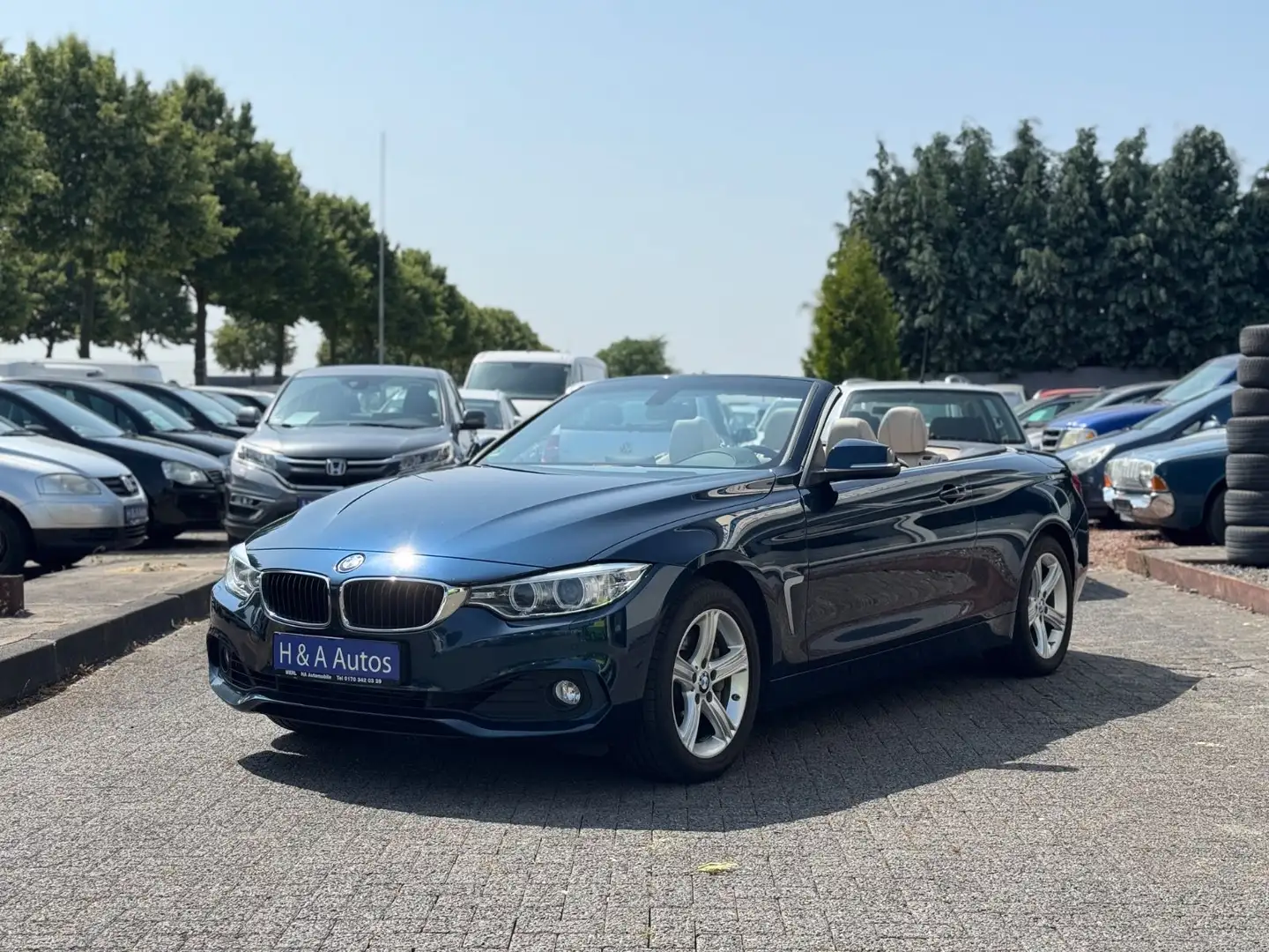 BMW 435 Baureihe 4 Cabrio 435 d xDrive Bleu - 1