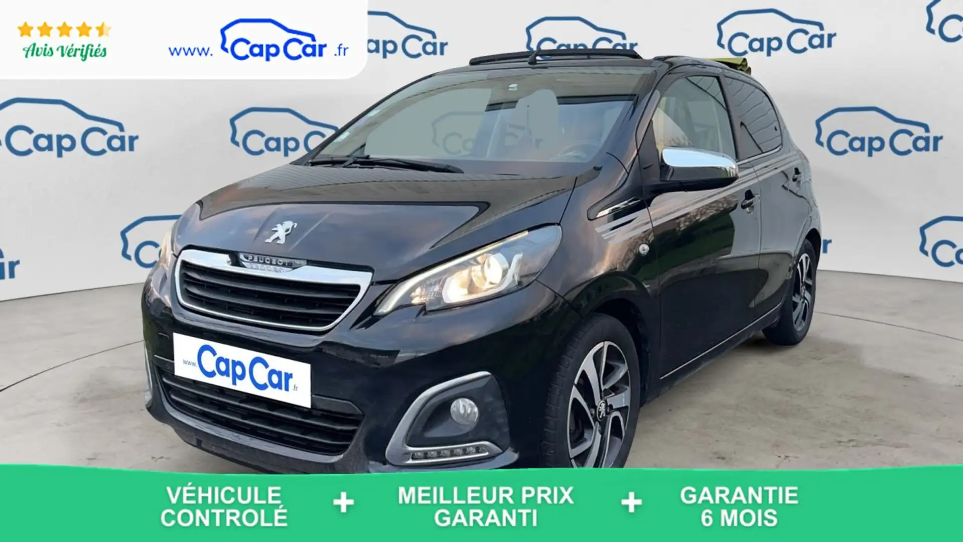 Peugeot 108 1.0 VTi 72 Collection Top! - Automatique Toit ouvrant Noir - 1