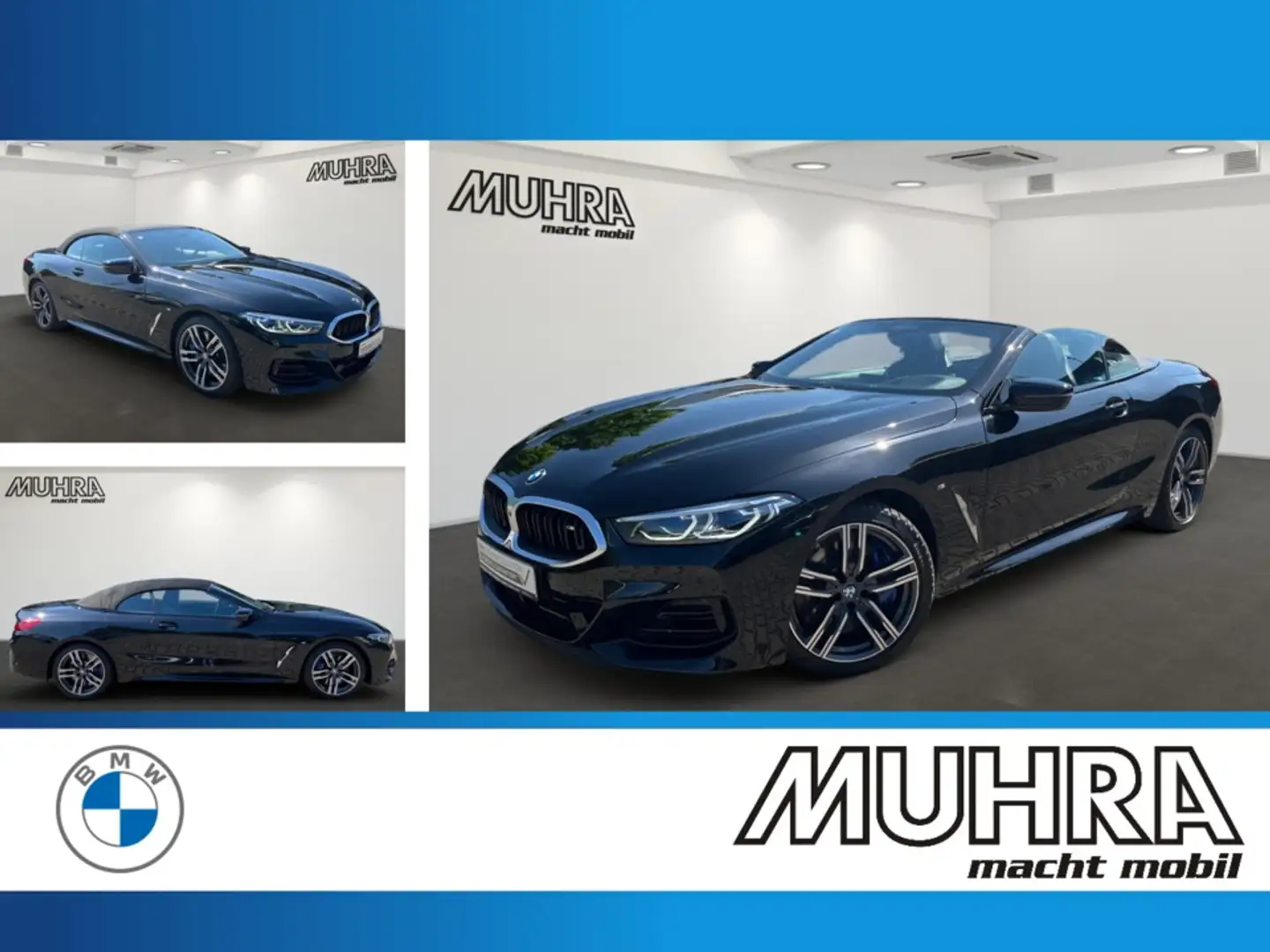 BMW M850 i xDrive Cabrio DA Prof. Sitzlüft. PA+ Laser Noir - 1