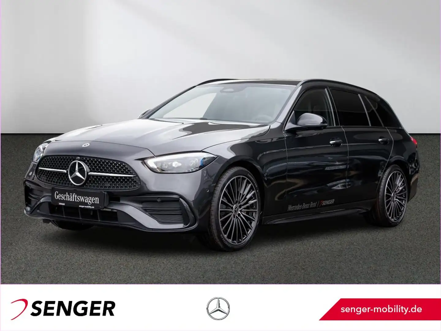 Mercedes-Benz C 220 T d AMG Line Night AHK Digital-Light 360°K Grijs - 1