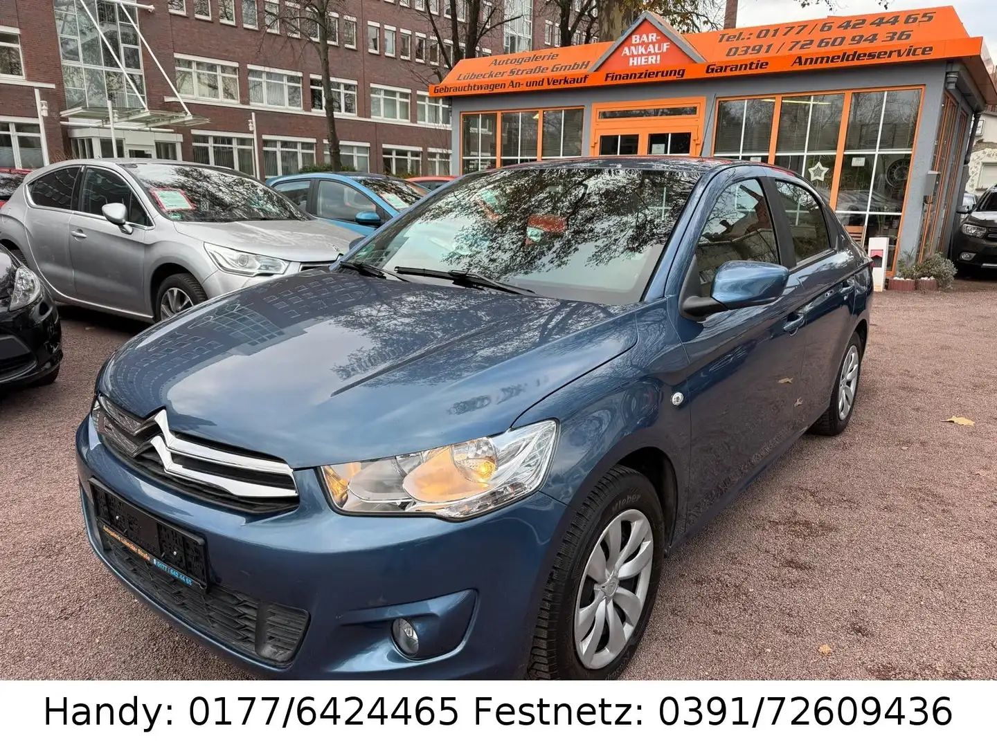 Citroen C-Elysée 2.HAND/KLIMA/el.FH/ZV mit FB/AHK Blau - 1