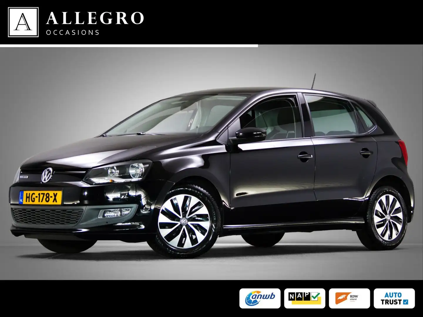 Volkswagen Polo 1.0 BlueMotion (APPLE CARPLAY/ANDROID AUTO, NAVIGA Noir - 1