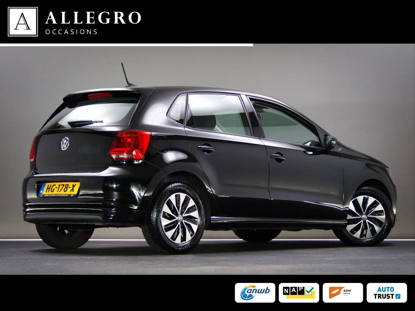 Volkswagen Polo 1.0 BlueMotion (APPLE CARPLAY/ANDROID AUTO, NAVIGA Noir - 2