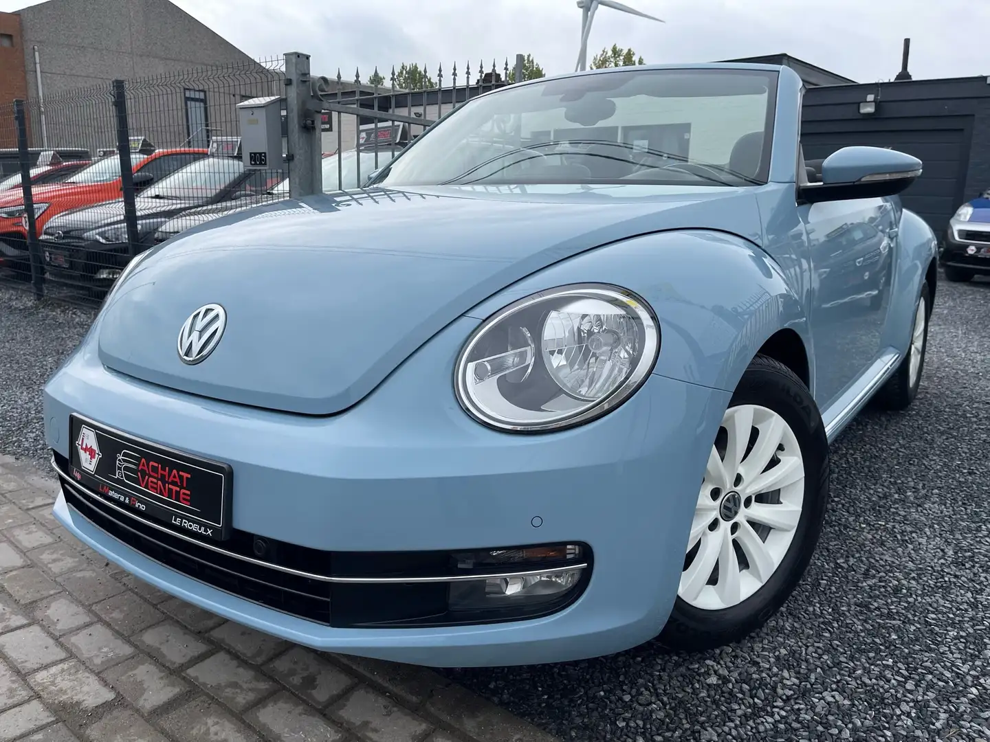 Volkswagen Beetle 1.2TSI Cabriolet-Cuir🔝51.763 km🔝 Blauw - 1