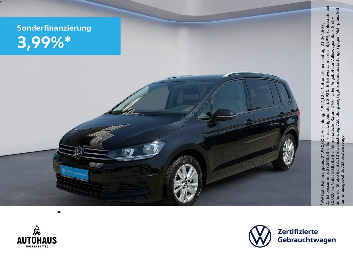 Volkswagen Touran Comfortline 1.5 TSI DSG AHK KAMERA LED Schwarz - 1