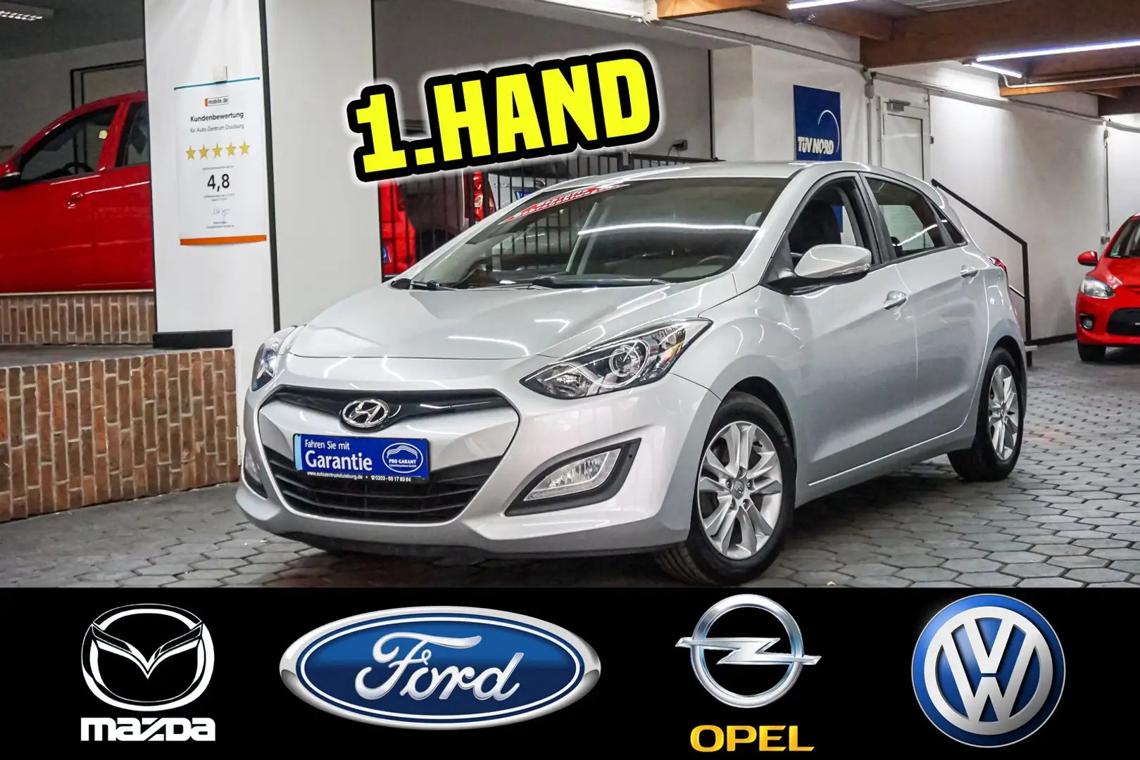 Hyundai i30 Trend 100 PS 1.Hand PDC SHZ TÜV 01/2027 Argento - 1