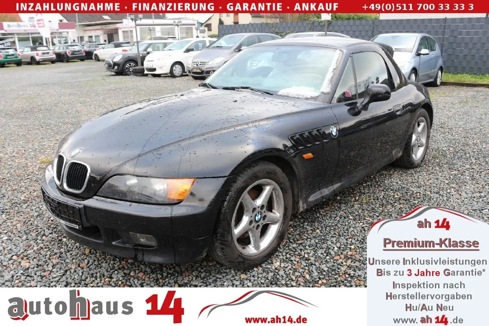 BMW Z3 1.8i Roadster - Hardtop-Leder-Klima-2.Hand Schwarz - 1