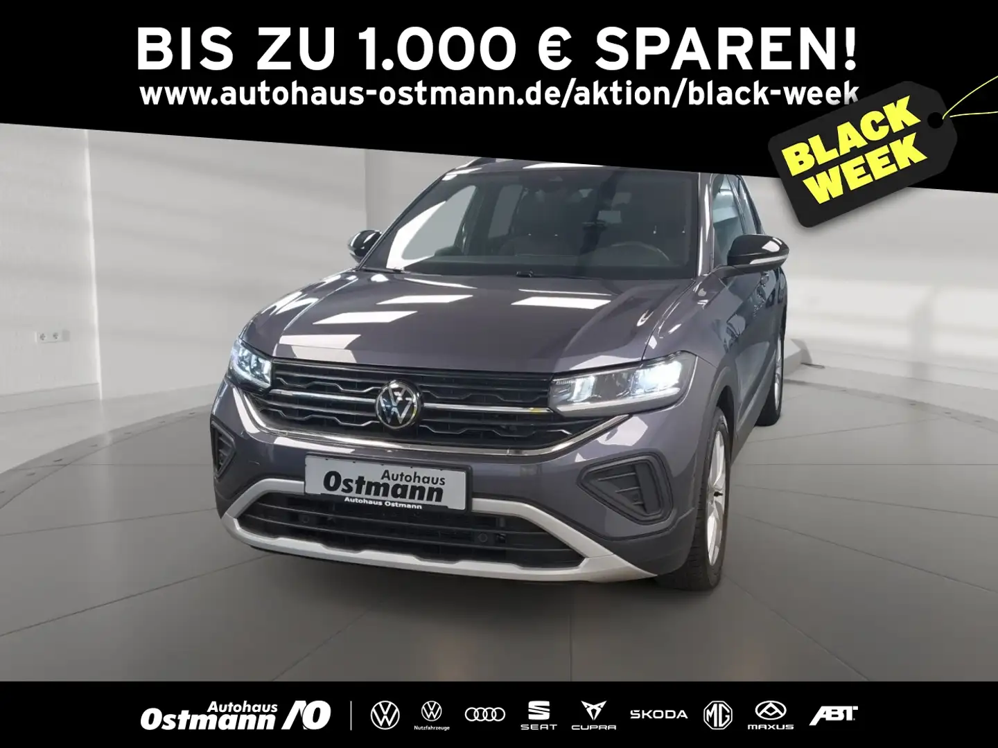 Volkswagen T-Cross 1.0 TSI 85 kW Goal AHK Navi SHZ CarPlay Grau - 1