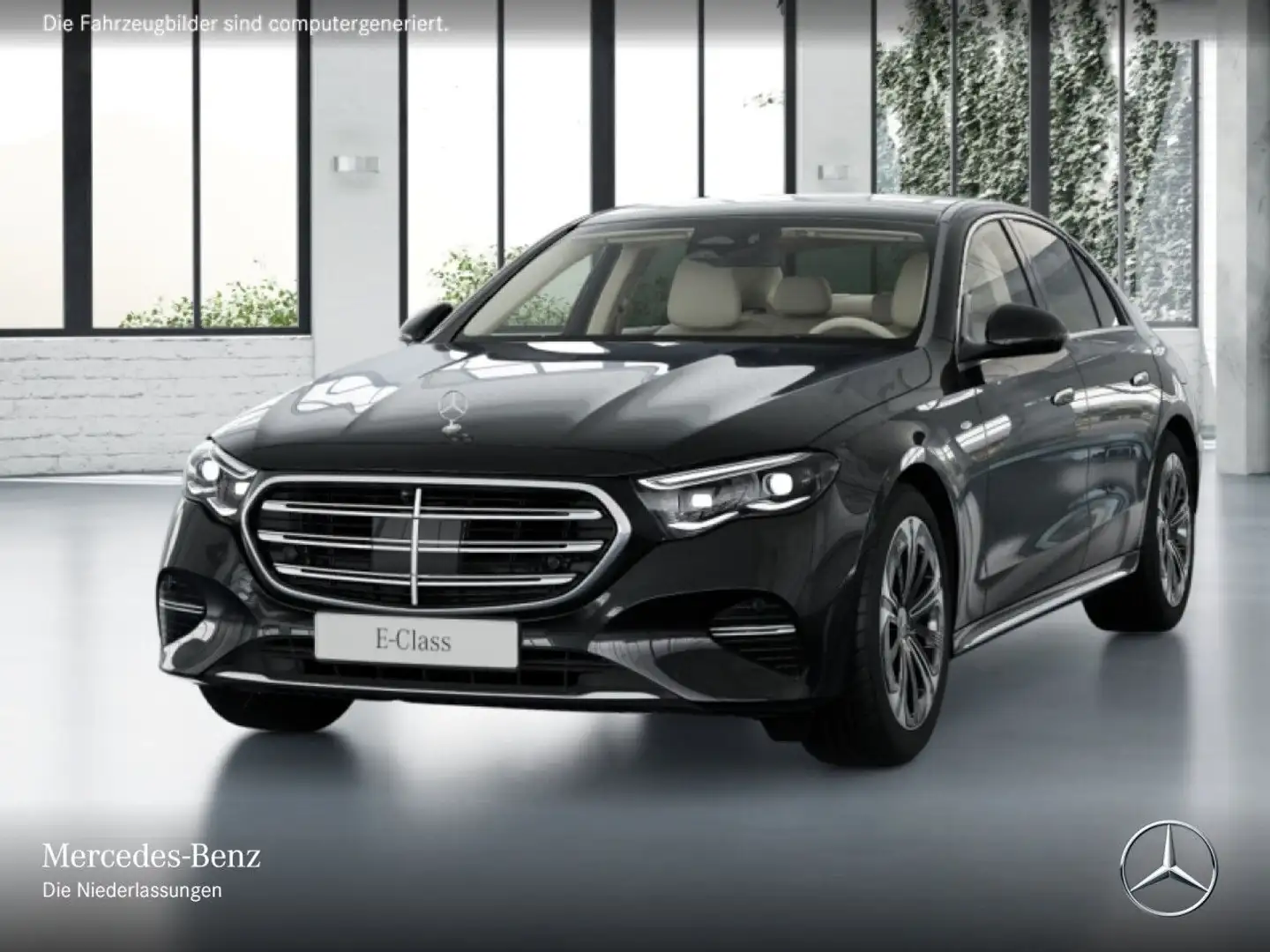 Mercedes-Benz E 300 de 4M Hybrid 360° Airmat Pano Distr. AHK 9G Schwarz - 2