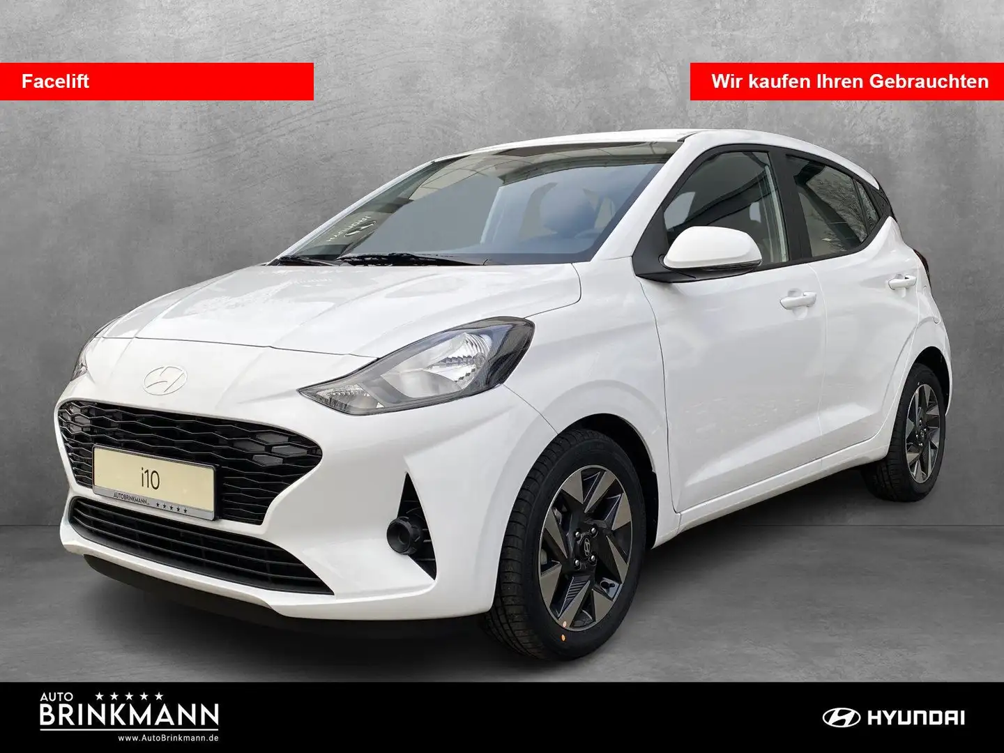 Hyundai i10 i10 1.0 Trend Komfortp. 5-MT MY25/SHZ/Kamera Navi Blanc - 1